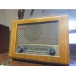 A PYE Walnut Cased Radio