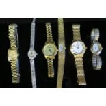 A Collection of Ladies Wristwatches including Accurist marcasite mounted