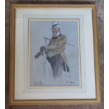 Ted Holland 20, "WILKINS MICAWBER', watercolour, 25.5x19cm, framed & glazed
