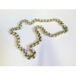 A Heavy Silver Necklace, 50.5cm, 88.6g