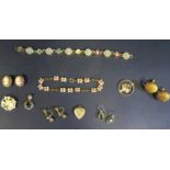 A Selection of Costume Jewellery including earrings and pendants