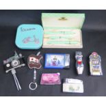 A Selection of Novelty Lighters and boxed set of Queensway pens