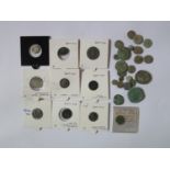 A Collection of Coins including Roman Emperor Constantine, hammered Edward I penny etc.