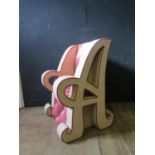 A Polystyrene A Shaped Prop Chair