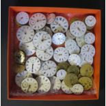 A Tray of Pocket and Fob Watch Movements