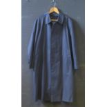 A Burberrys for Harrods Gent's Navy Blue Coat with wool liner, approx. 46" chest