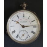 THE EXPRESS ENGLISH LEVER Silver Cased Pocket Watch, Chester 1898, overwound