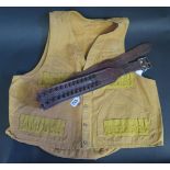 An Idaho Leather Cartridge Belt and waistcoat