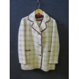 A Ladies Hand Made Tweed Jacket with matching skirt