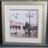 Richard Macneil 1958, Framed Print from the Painting 'Venetian Haze 1', 35 X 35cm