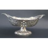 A Victorian Silver Oval Dish with pierced and embossed decoration, Birmingham 1900, Cooper