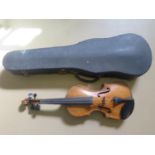 A Klotz 1/2 Size Violin in case