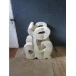 A Polystyrene L Shaped Prop Chair