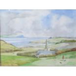 Frank McNichol 93 (1911-2003), From the 14th Tee, watercolour, signed and titled verso, 43x32cm
