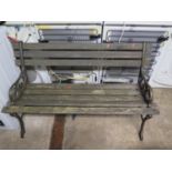Garden Bench with cast iron ends