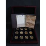 The Royal Mint _ The Golden History of Powered Flight _ A boxed set of 12 silver gilt Solomon Island