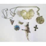 A Selection of Silver and White Metal Jewellery