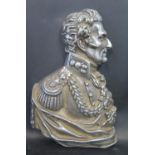 An Alloy Bust of Wellington in profile, 18cm