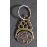 An 18th Century Masonic Swivel Seal Fob, 32mm (without keyring)