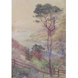Emily R. Stanton 1902 (1838-1908), River landscape, watercolour, 18x25cm, framed & glazed