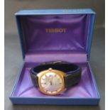 A Boxed Gent's TISSOT Seastar Gold Plated Wristwatch. Needs attention
