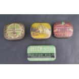Four Gramophone Needle Cases and contents