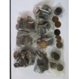 A Collection of UK Copper Coins, c. 3kg