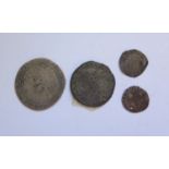 Four Hammered Silver Coins