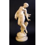 A 19th Century Parian Ware Figurine of Nude with urn, 32cm high