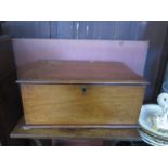 A Victorian Mahogany Box, 48(w)x21(h)x32(d)cm **WITHDRAWN**