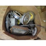 A Box of Old Car Speedometers etc.