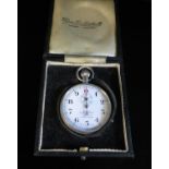 A Venner Time Switches Ltd. Type No. A40 Nickel Chrome stop watch, no. 8974, c. 1950's