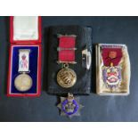 A Selection of Masonic 'Jewels' and George V Coronation Medal