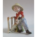 A Kinsella "THE HOPE OF HIS SIDE" Cricket Figurine, 13cm
