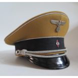 A WWII German Hitler Youth High Leader Officer's Cap (silver braid) by Carl Derwig Berlin