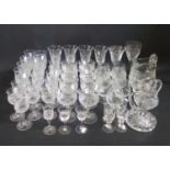 A Box of Assorted Wine Glasses etc.