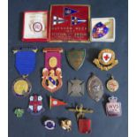 A Selection of Enamel Badges including WVS and RNLI