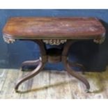 A Regency Rosewood Card Table by George Oakley. The same as the pair purchased by Queen Mary for