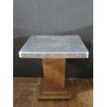 An Adjustable Zinc? Top Artists Table, 60cm wide