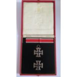 A Cased 1st & 2nd Class Iron Cross, No.65