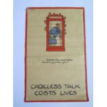 A WWII Fougasse CARELESS TALK COSTS LIVES '...but for Heaven's sake don't say I told you!' poster