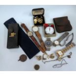 A Tissot Tissonic Gent's Wristwatch and other watches etc. A/F