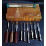 A Case of Thackray and other Medical Chisels