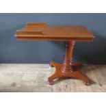 A Victorian Mahogany Adjustable Reading / Duet Music Table, patented
