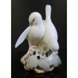 A Royal Copenhagen Lovebirds Ornament, 13cm