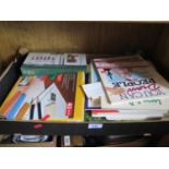 A Box of Artist Materials and books