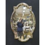 A Gilt Framed Wall Mirror, 110x71cm