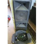 A Pair of EV Electro Voice SX200 PA Speakers (300 Watts each) with Stands and Leads