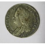 A George II Silver 1746 Lima Sixpence