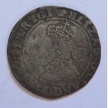 An Elizabeth I Hammered Silver Sixpence 1587